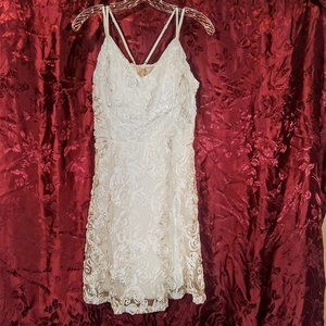 Winter White Lace Formal